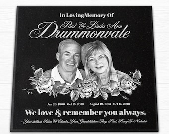 Temporary 12x12x0.75 Tombstone, Personalized