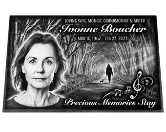 Life Story Series - “Path In The Forest” Memorial Stone, personalized