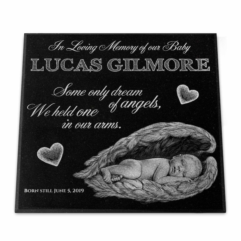 Baby Headstone Grave Marker Personalized & Engraved on - Etsy Canada