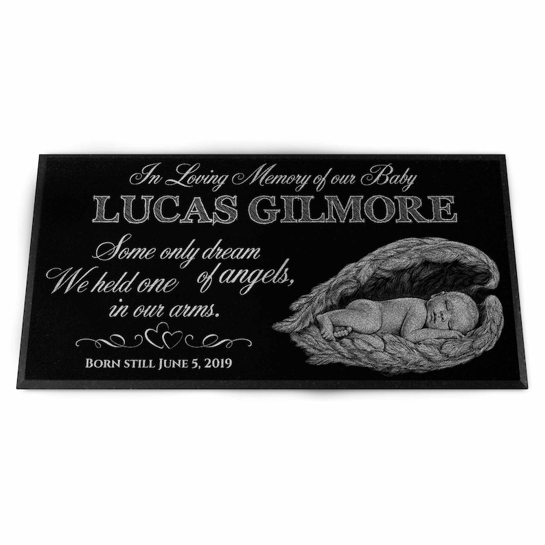 Baby Headstone Grave Marker Personalized & Engraved on - Etsy