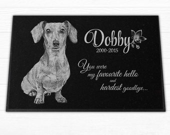 Personalized 18x12 Pet Headstone | Pet Memorial Stone Engraved on Granite