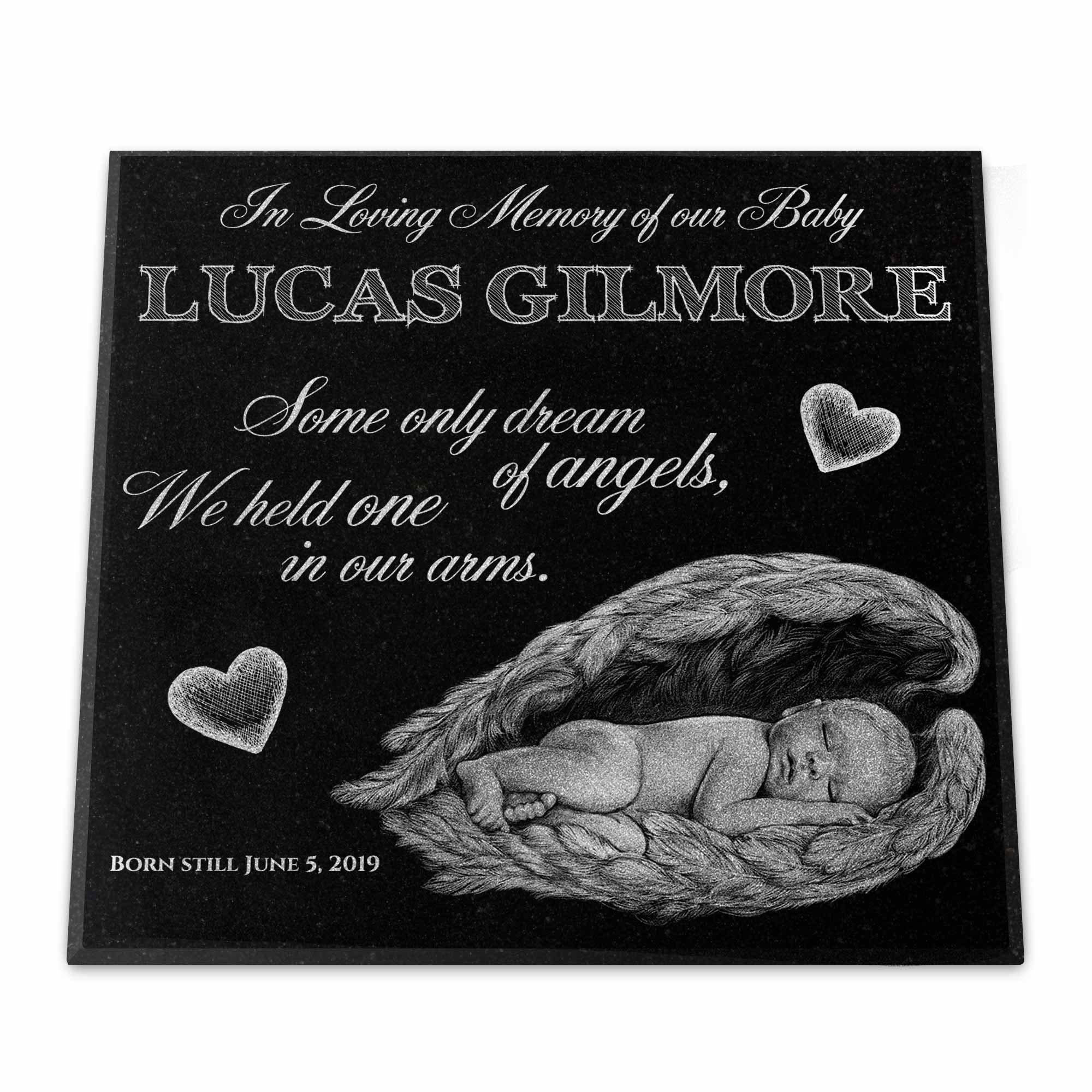 Baby Headstone Grave Marker Personalized & Engraved on Etsy Canada