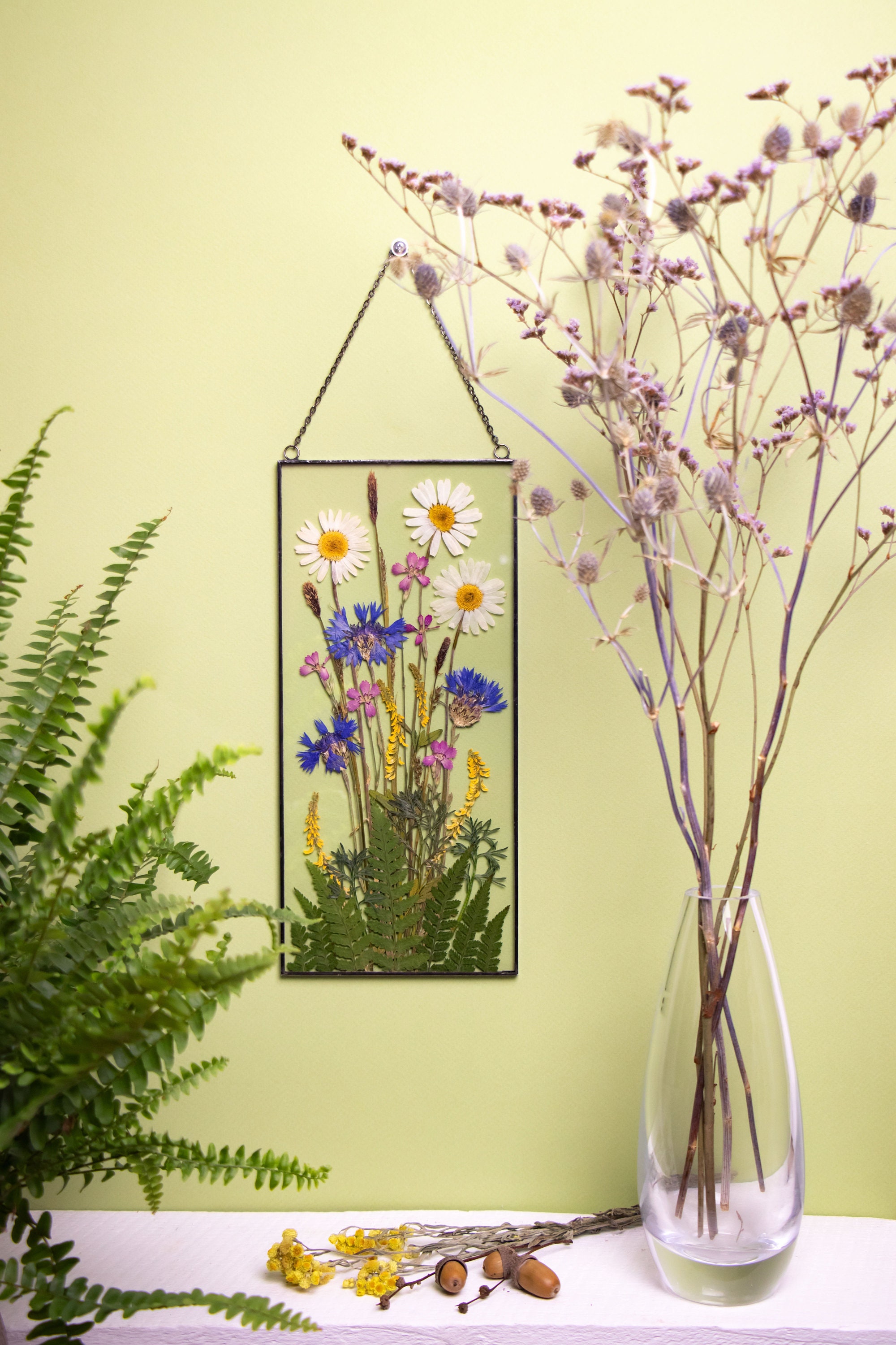 Pressed flowers framed Framed pressed flowers Real pressed Etsy