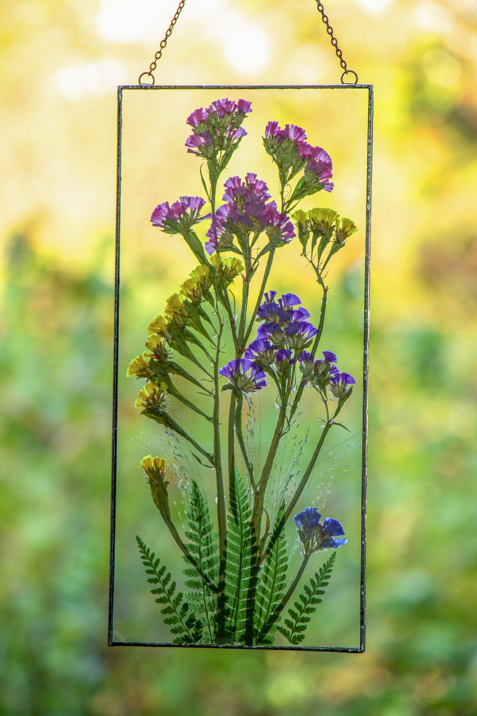 Framed pressed flowers Pressed flower frame art Pressed Etsy