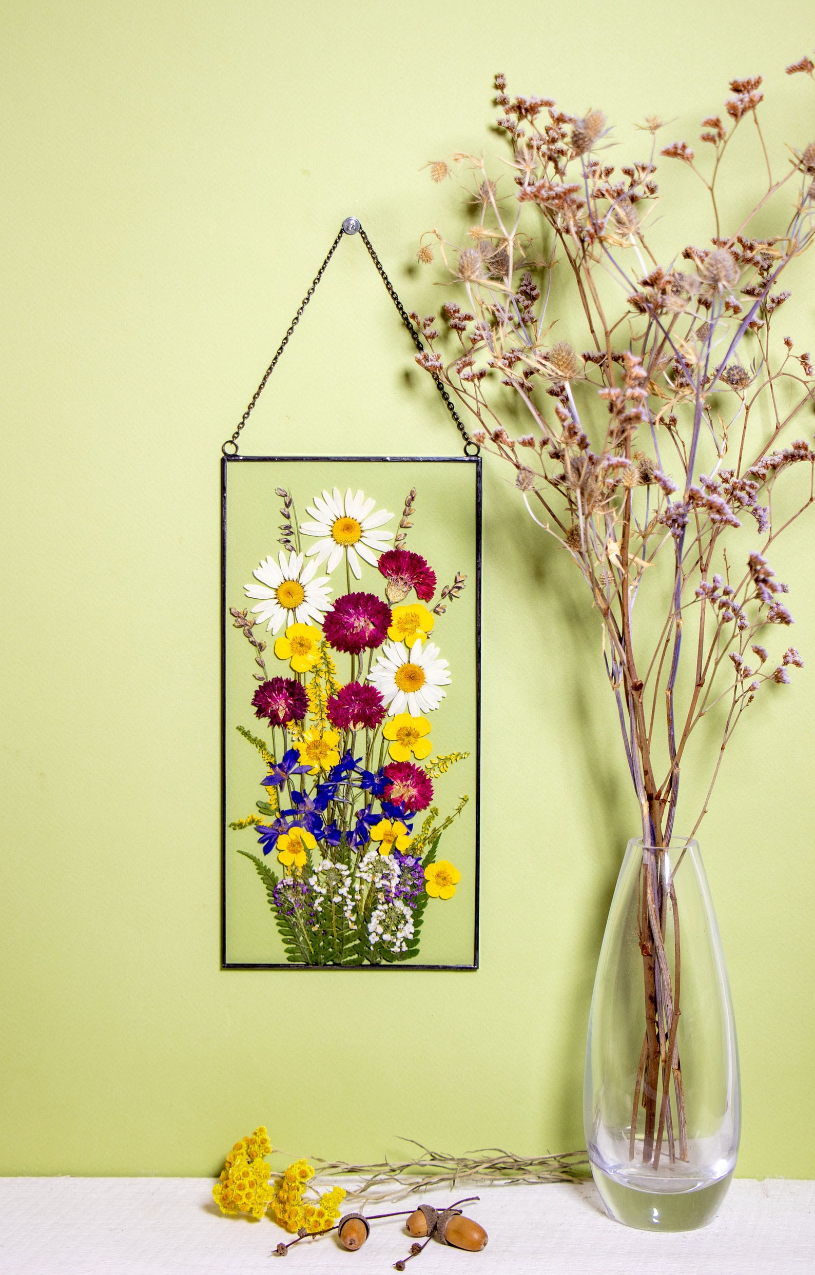 Pressed Flower Frame Pressed Flower Art Flower Frame Etsy