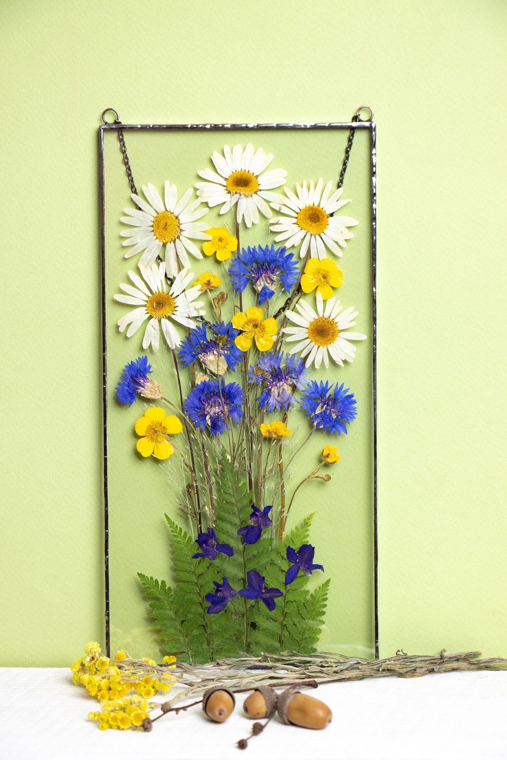 etsy pressed flower frame