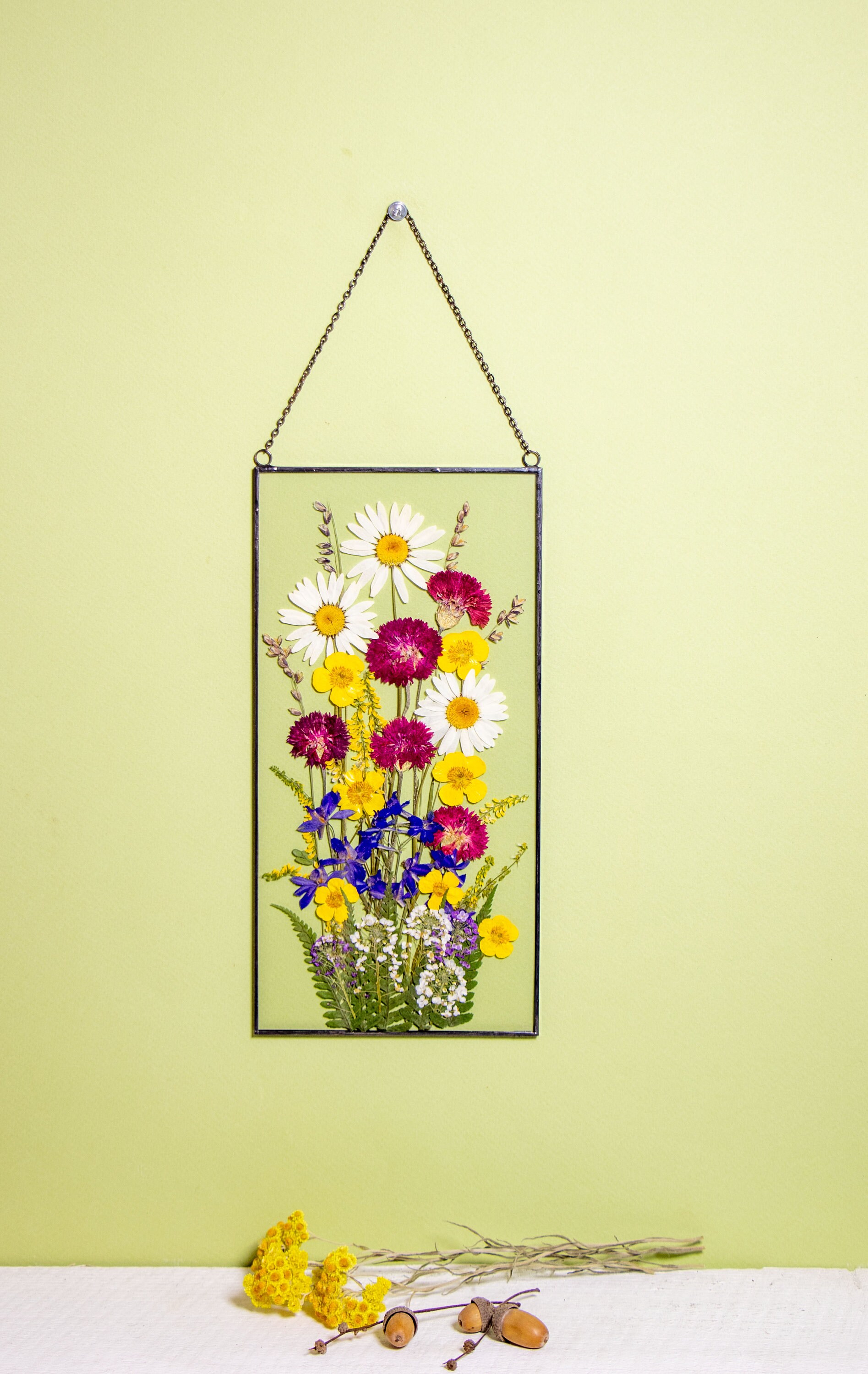 Pressed Flower Frame Pressed Flower Art Flower Frame Etsy