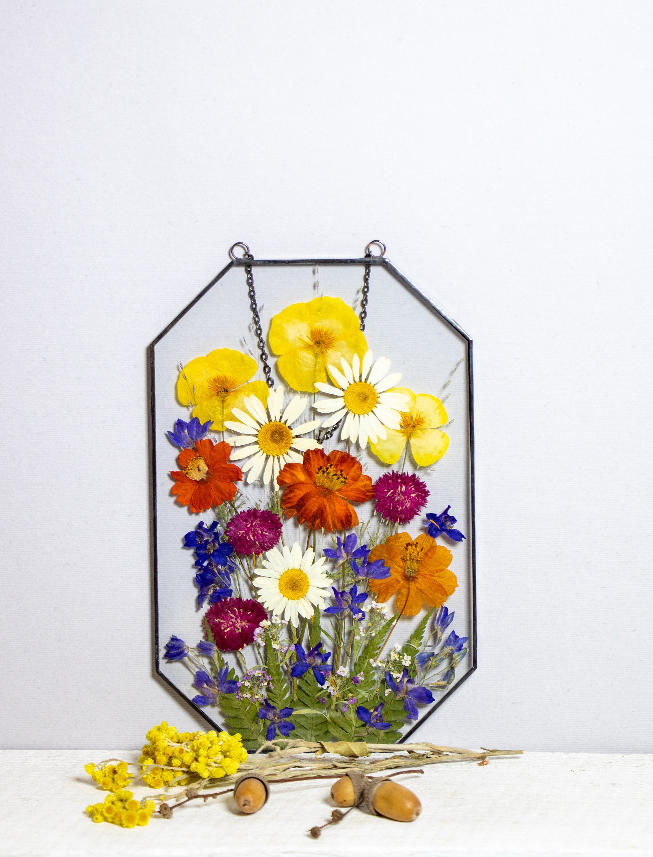 Pressed Flower Frame Pressed Flower Art Pressed Flower Art Etsy Australia