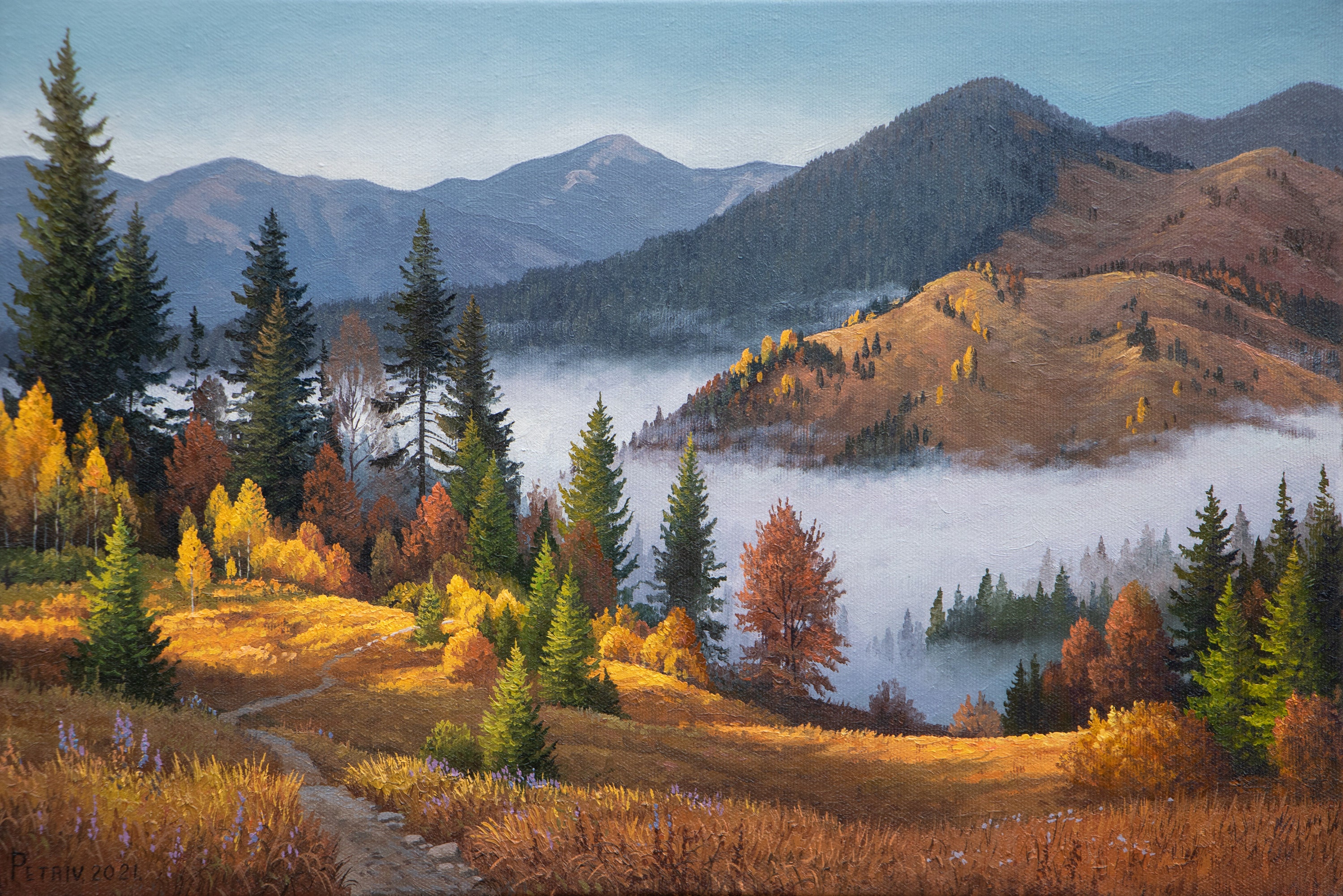 Oil Painting Landscape Oil Painting Mountain Oil Painting Etsy