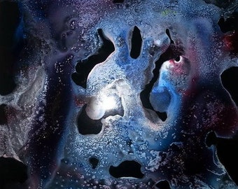 Impressão abstrata de arte de parede - Impressão fosca - Arte abstrata - Presente de arte - Presente de arte para ele - Presente de aniversário - Assinado pelo artista - Arte de parede