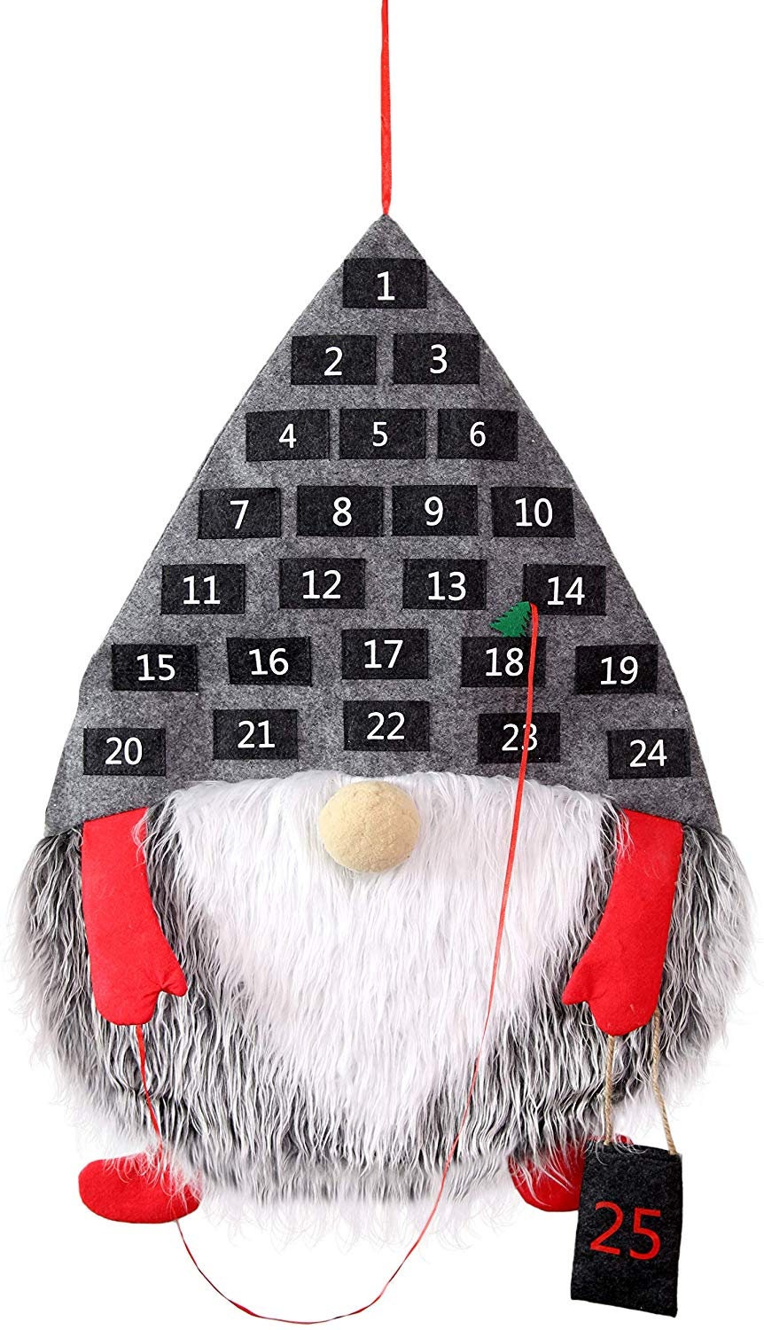 Gnome Advent Calendar With Charms Etsy