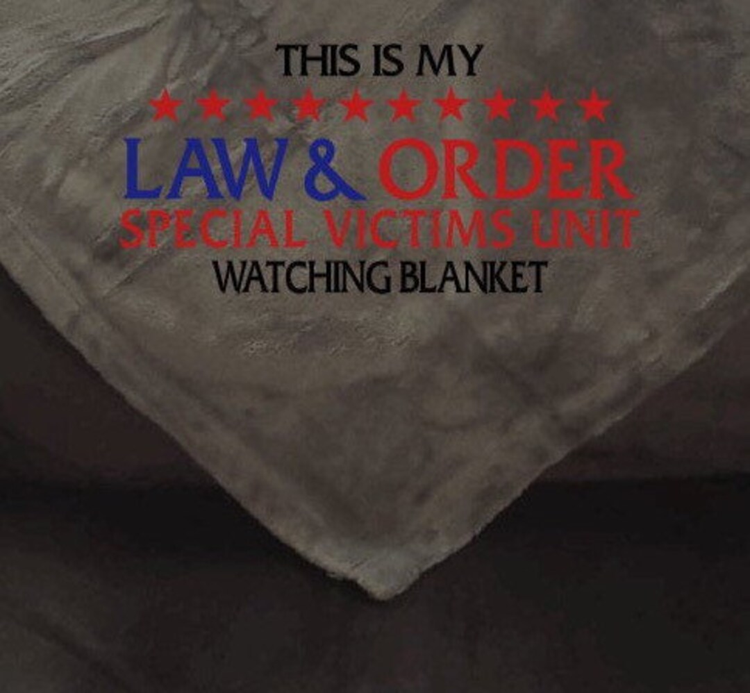 Law and Order SVU Blanket, Crime Junkie Throw Blanket Etsy
