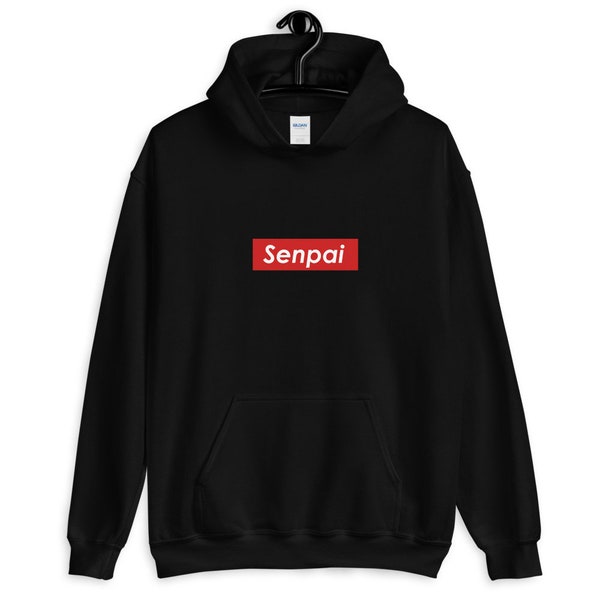 Senpai Box Logo Unisex Hoodie