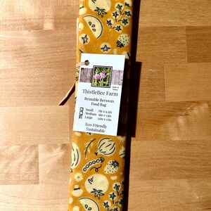 Reusable Beeswax Bread Bag Size Large