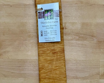 Reusable Beeswax Food Bag Size Large