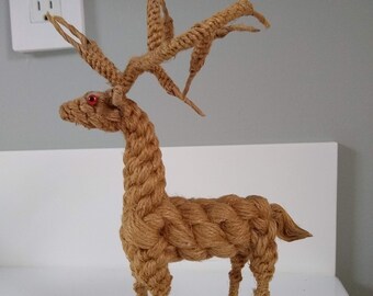 Woven Reindeer Etsy