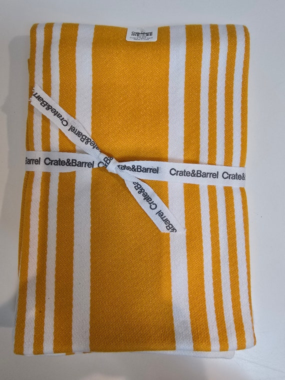 Terry Crate And Barrel Towels Kitchen Vintage Never Used Cotton