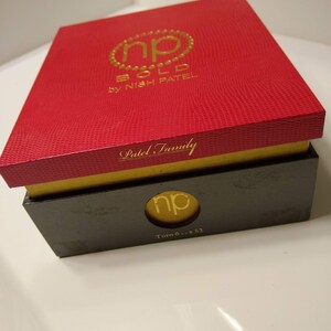 Nish Patel np Cigar Box, Jewelry Box, Storage, Trinket, Container, hinged lid