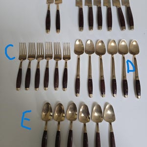 Thai Brass Cutlery - Etsy