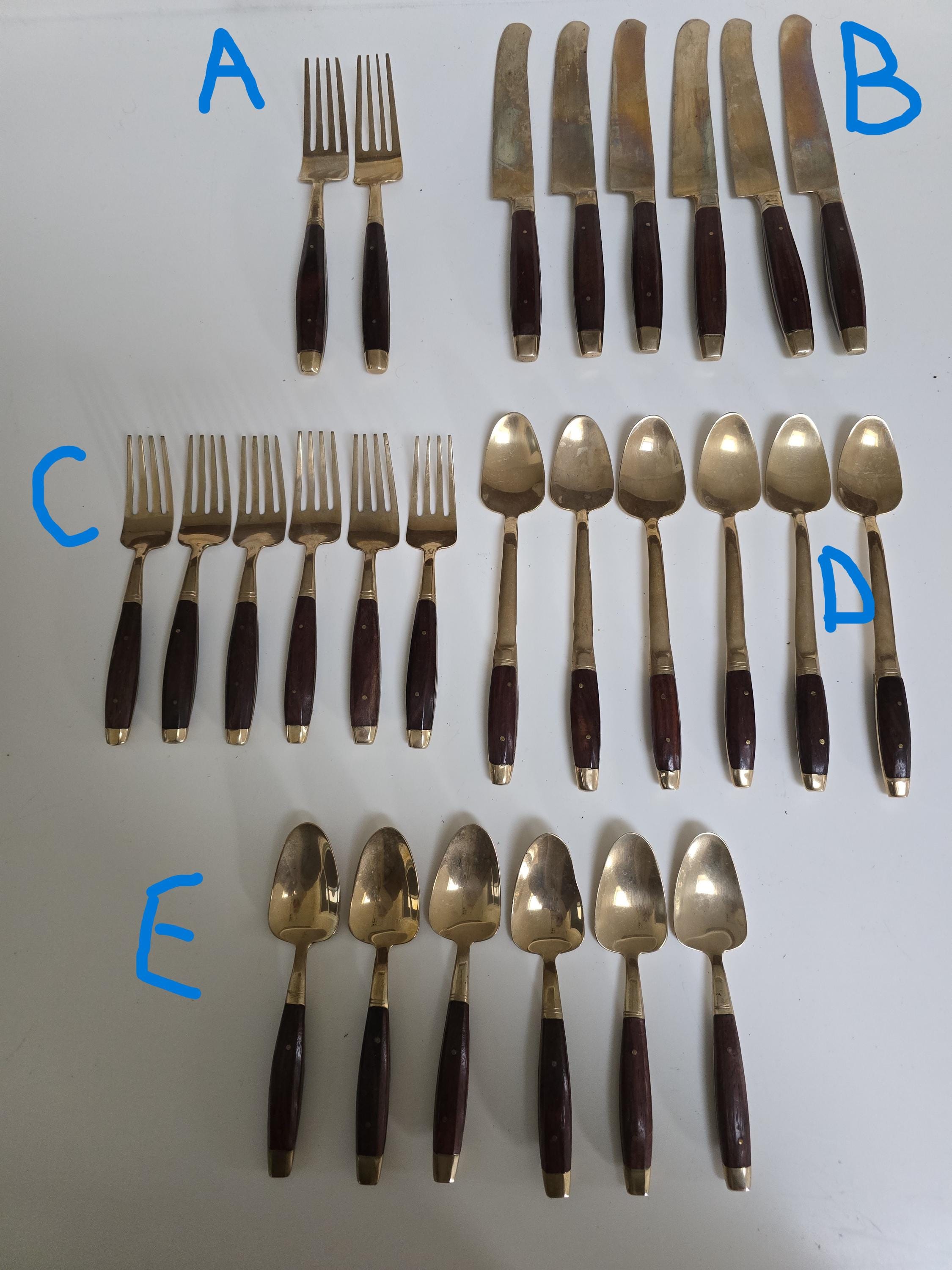 Thai Brass Flatware - Etsy