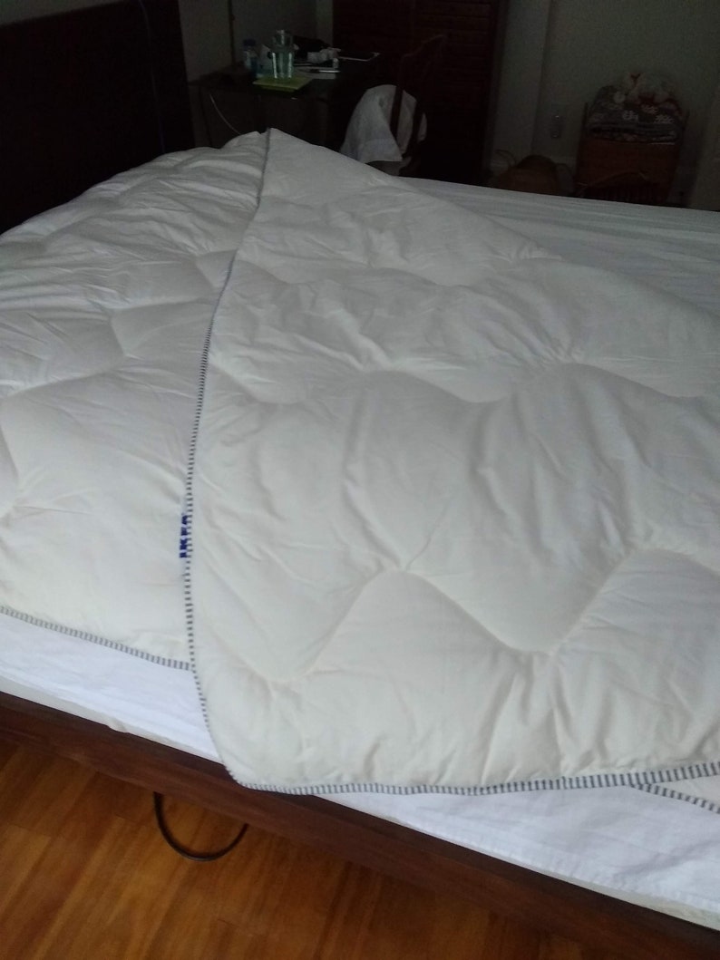 Vintage IKEA Comforter, 65/88 Twin XL Size Duvet Insert, Synthetic Down