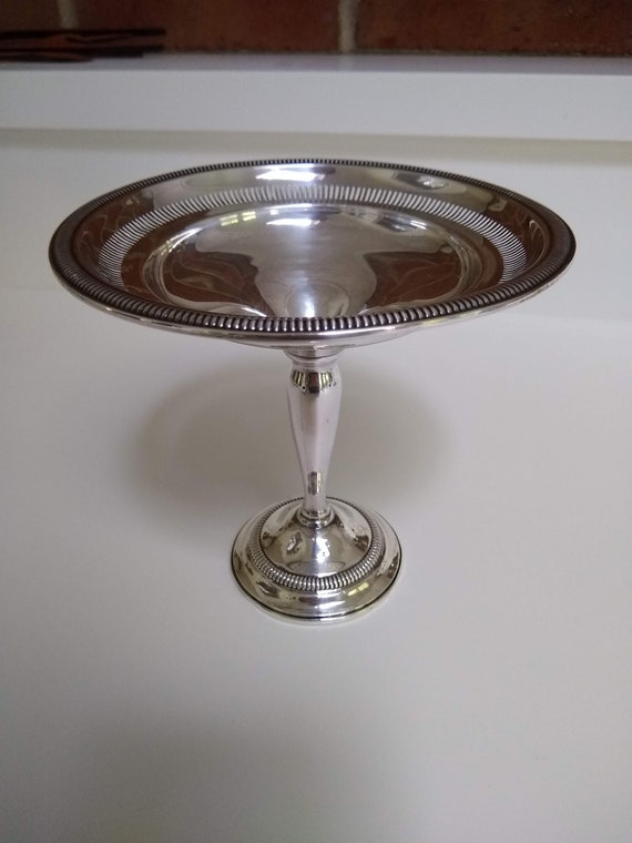 Vintage Kenilworth Sterling Silver Tall Raised Pedestal Candy Etsy
