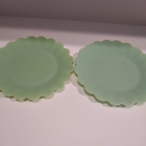 Sold Individually: Vintage Jadeite Small Plate, Salad Plate, Appetizer Plate, Small Mint Green Glass Plate by The Pioneer Woman