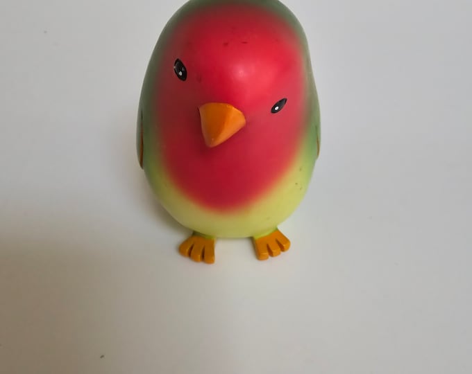 Orange Parrot Wooden Miniature Small Size main image 1