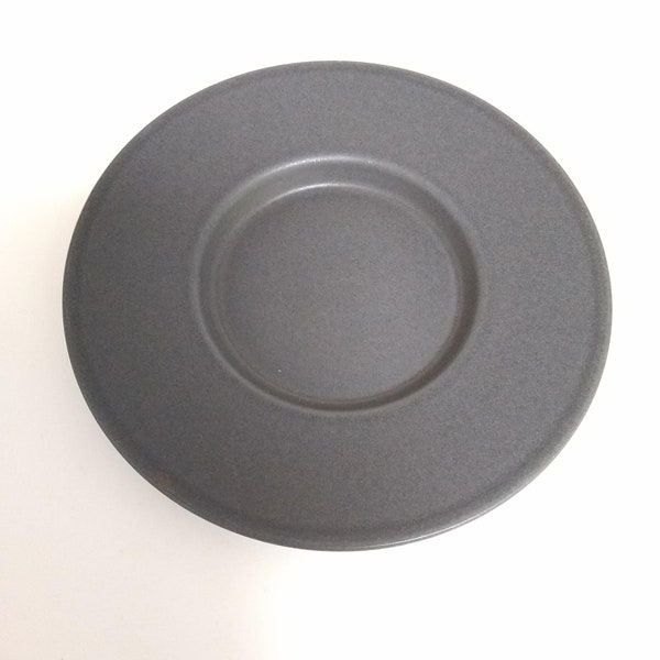 Calvin Klein "Kohl" Saucer 6 1/2" Charcoal Grey / Black Matte Swid Powell Stoneware Saucer