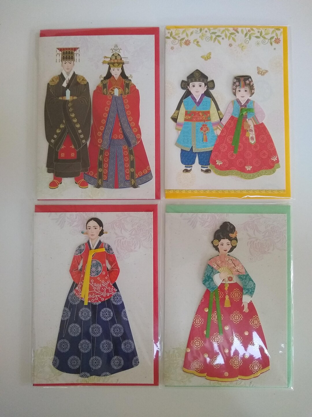 Vintage Korean Hand Made 3D Greeting Card With Envelope - SOLD ...