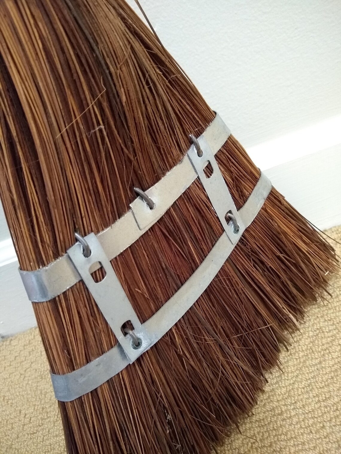 Vintage Broom made in Italy Italian Tall Broom natural Etsy