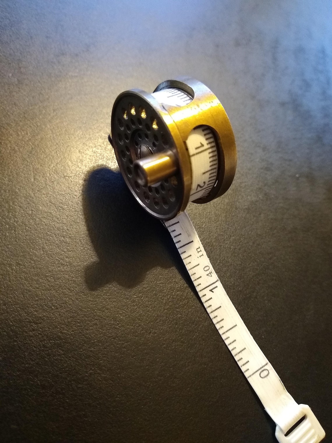 Vintage Miniature Solid Brass Fly Fishing Reel Tape Measure 1 Etsy