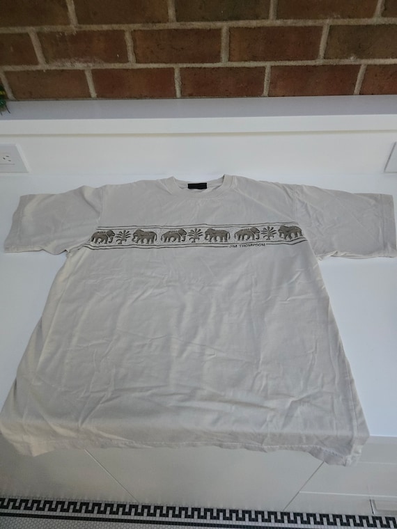 Vintage Jim Thompson T Shirt, Elephant Art T Shir… - image 2