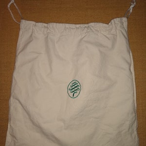 Canvas Satchel, Tote, Hamper, Laundry Bag,  Rope cinch closure at the top.