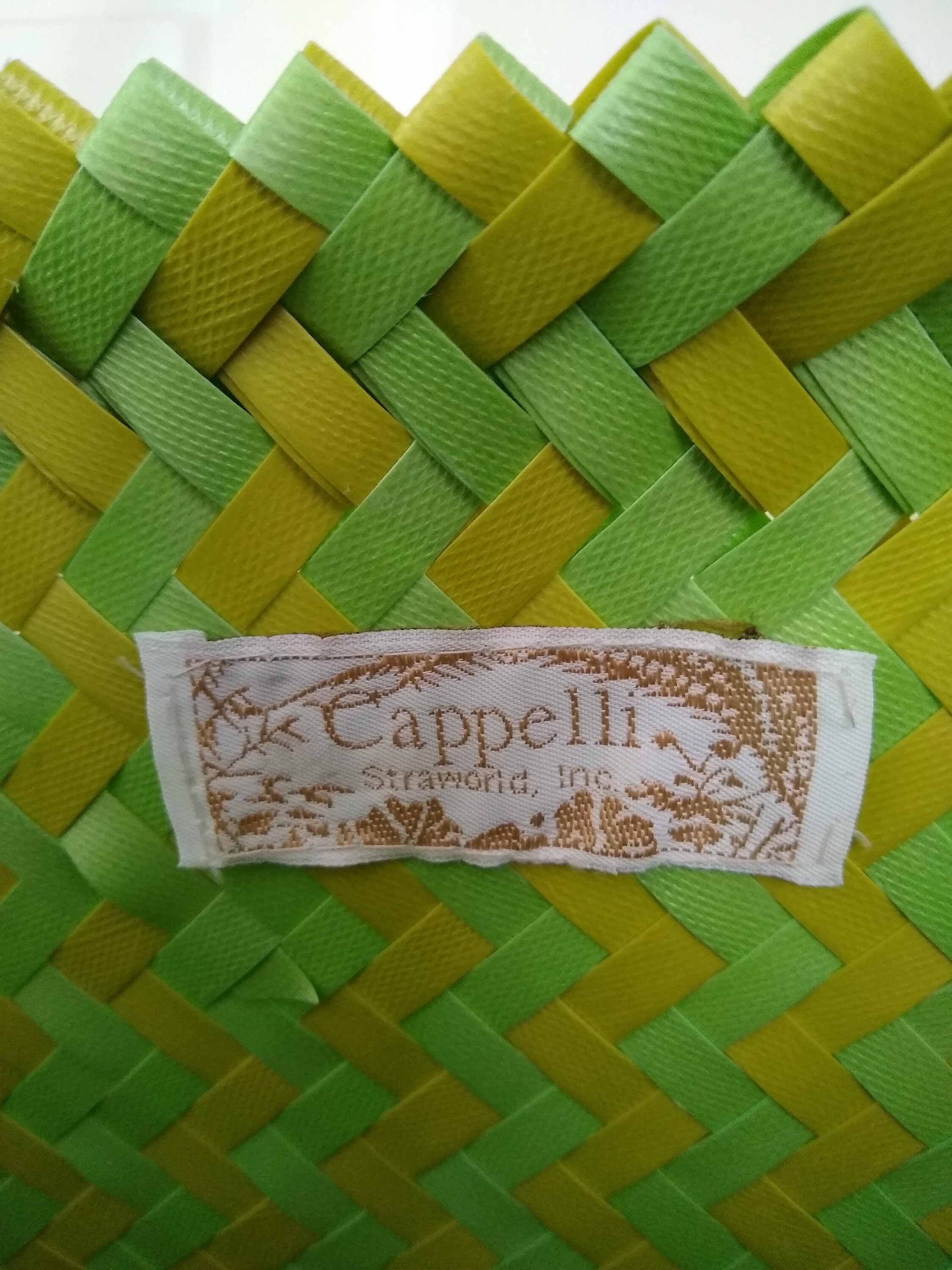 Vintage Cappelli Straworld Faux Straw Bag, Tote, Beach Bag Vintage Cappelli Straworld Faux Straw Bag, Tote, Beach Bag