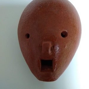 Peruvian Terracotta Ocarina Flute Musical Instrument
