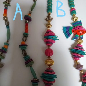 Vintage Beaded Necklaces, SOLD INDIVIDUALLY, Island Jewelry, Beach Necklaces