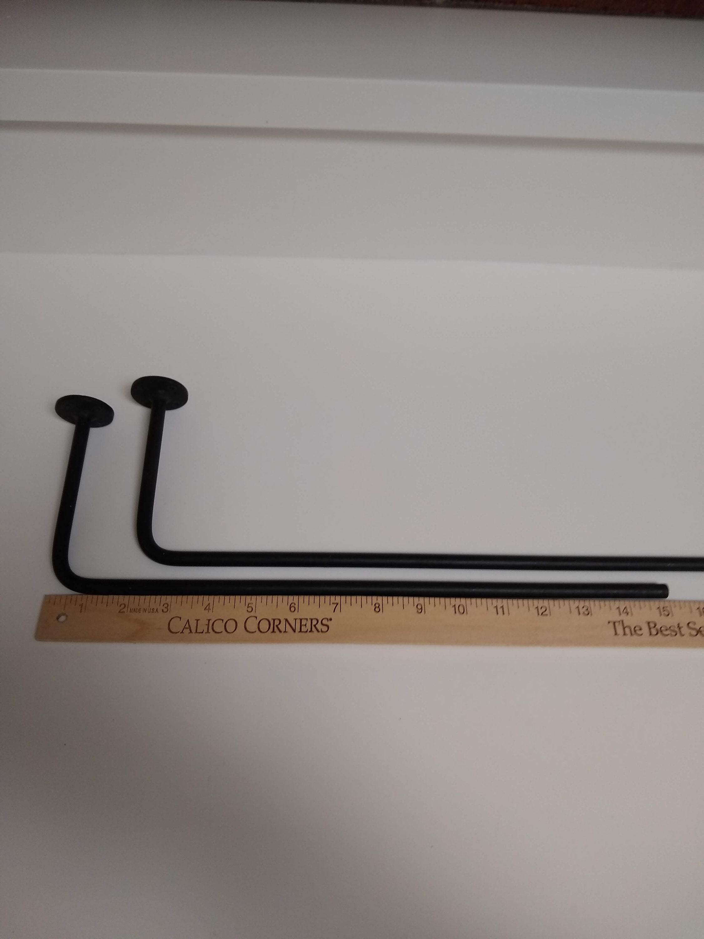 Vintage Iron Curtain Rod Pot Hanger Towel Rack Plant Hanger Etsy