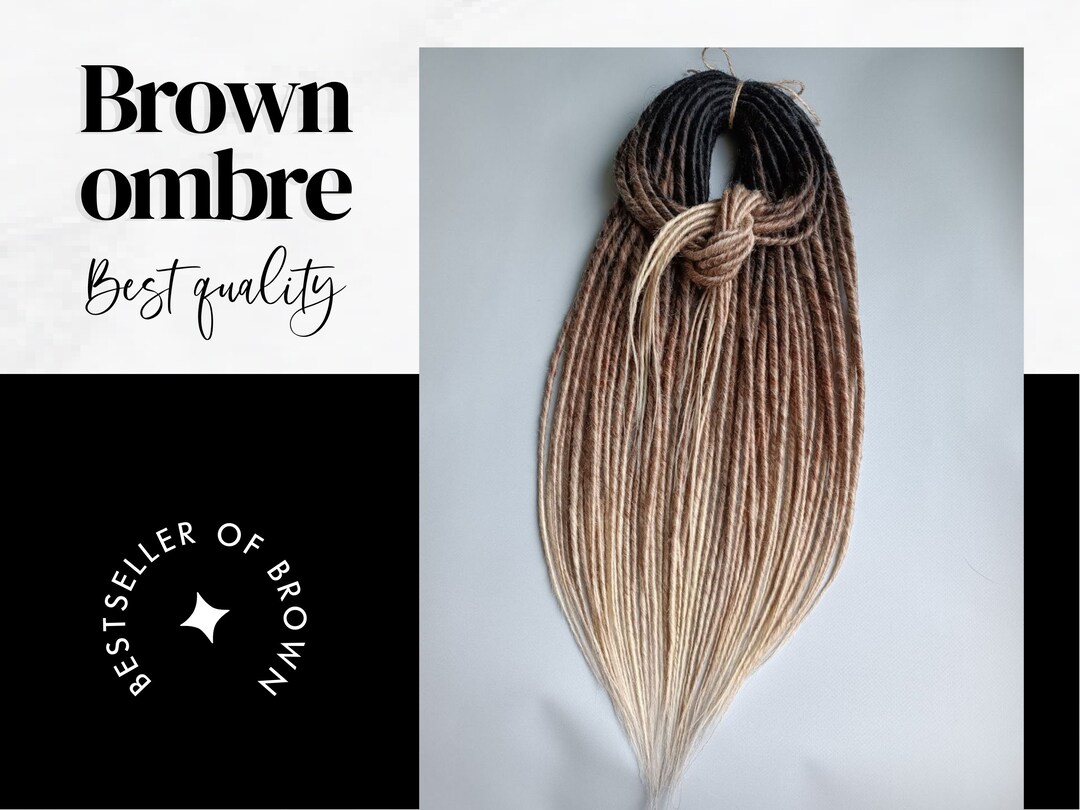 20 Estensioni Dreadlocks Double Ended Shinon &ndash; Sintetiche, 50cm, Scegli Lo Spessore!