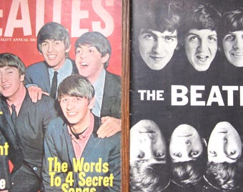 2 Scarce BEATLES MAGAZINES: Personality Annual Vol 1 No 1 / Beatles Framing Photo