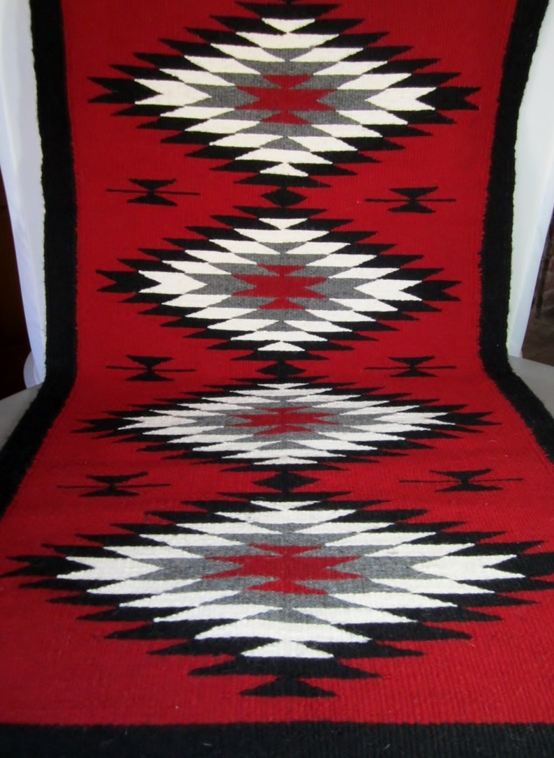 Authentic NAVAJO RUG 2' X 3.5' // Navajo Rug Vintage Etsy
