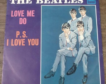 RARE Beechwood Misspelled '64 Beatles - Love Me Do / P.S. I Love You T-9008 45 + Picture Sleeve