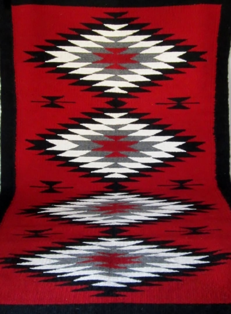 Authentic NAVAJO RUG 2' X 3.5' // Navajo Rug Vintage Etsy
