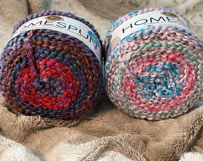 Lion's Brand HOMESPUN YARN Bulky 5 Weight Acrylic Yarn 6 Oz Color 412