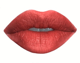 I am Successful Luxury Satin Lipstick - Peachy Red - Vintage Inspired Makeup