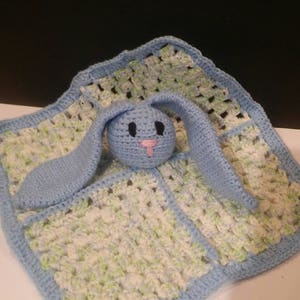Baby Bunny Lovey/Lovie II 7 color options II#5, Multi, blue