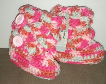 Crocheted Booties Crocodile 2