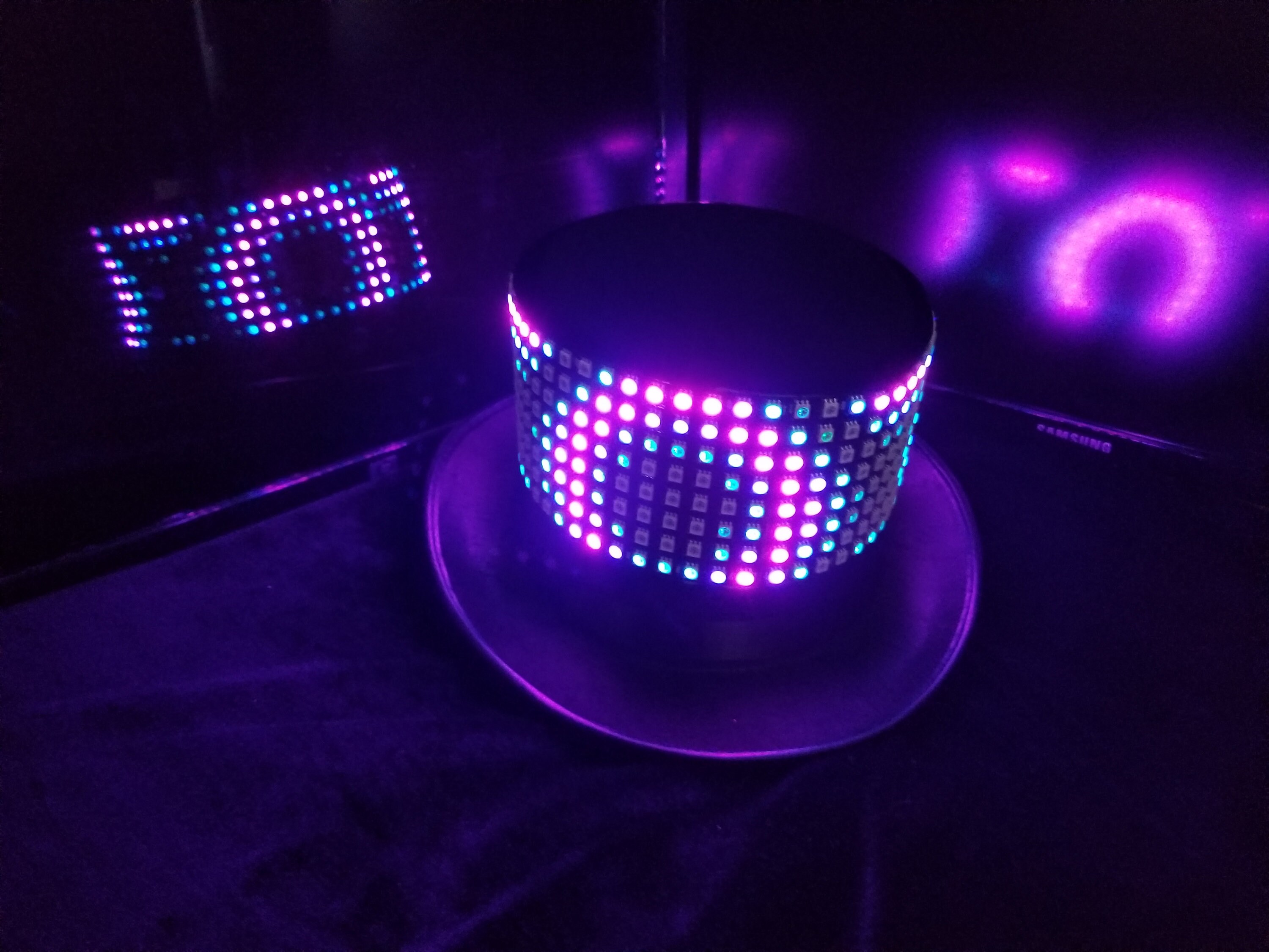 LED Matrix Top Hat control From Phone 