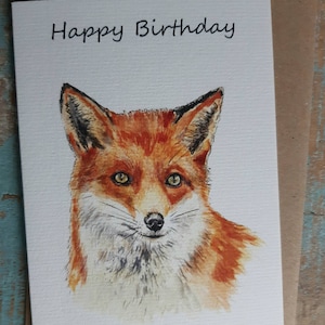 Buon compleanno FOX Biglietti di auguri RED FOX natura volpe astuta