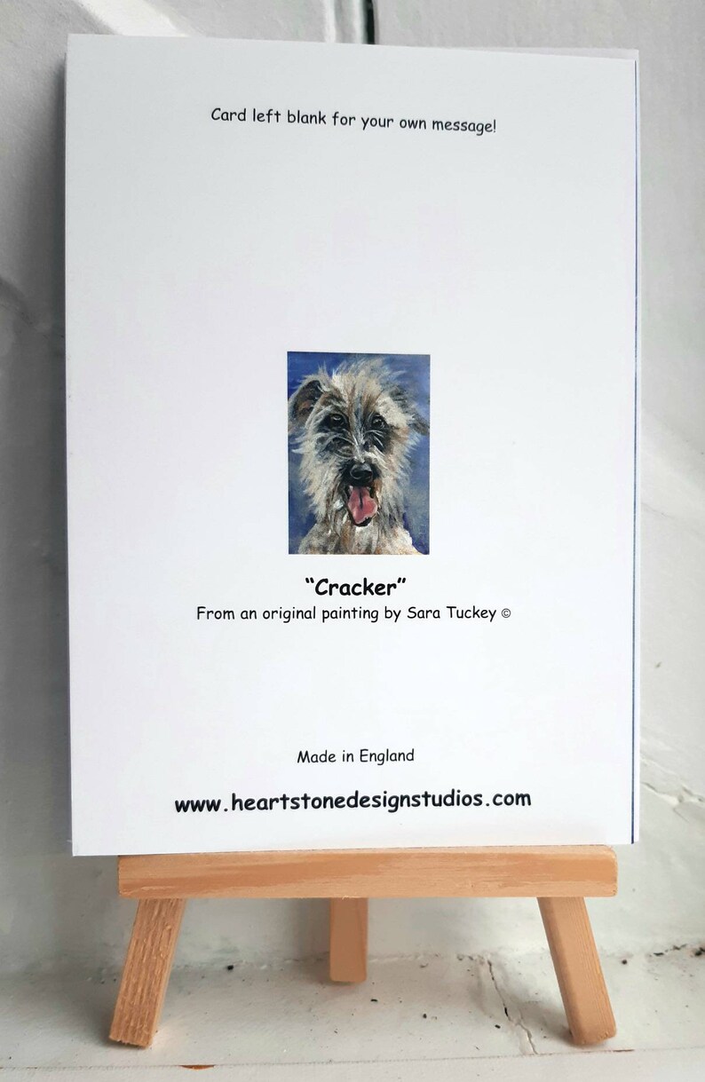 LURCHER / WHIPPET Blank Greetings Card From Original Acrylic Artwork by ...